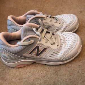 New Balance 847 women 7 EUC pink gray